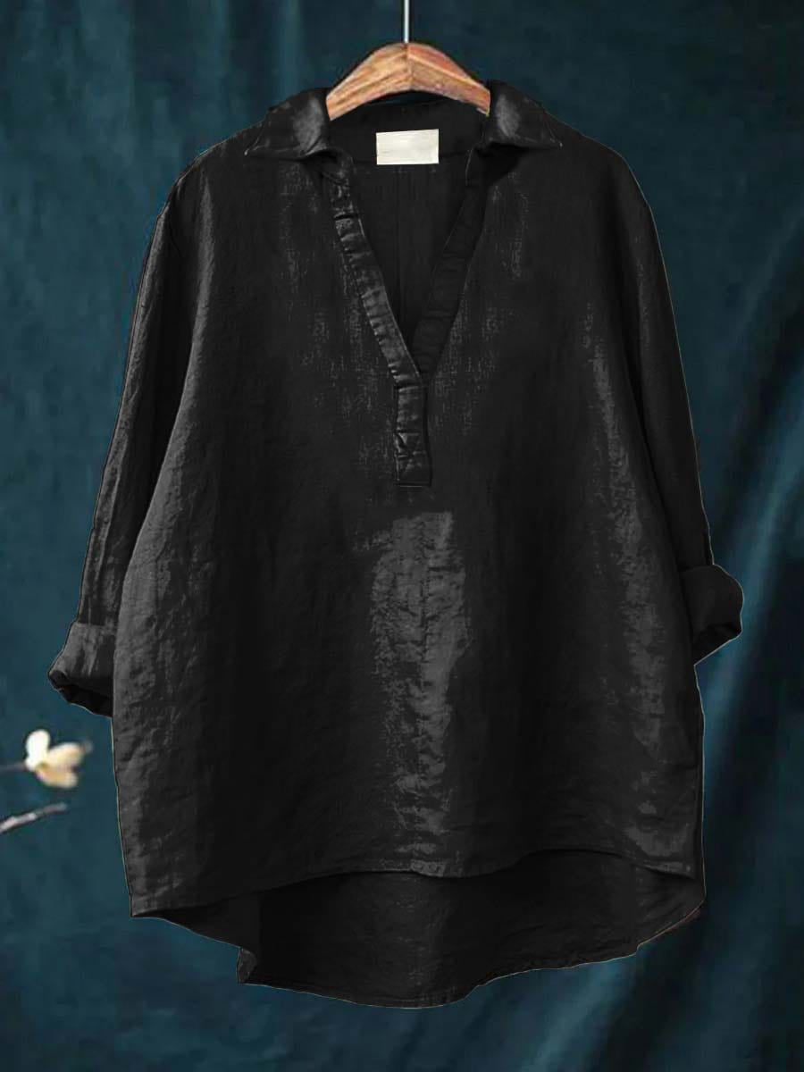 Andrea | Elegante Blusa de Verano de Linho