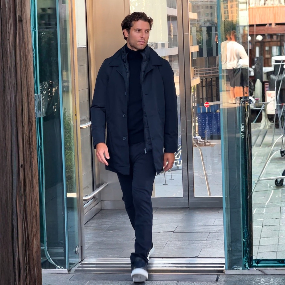 197981 Cappotto blu Signature