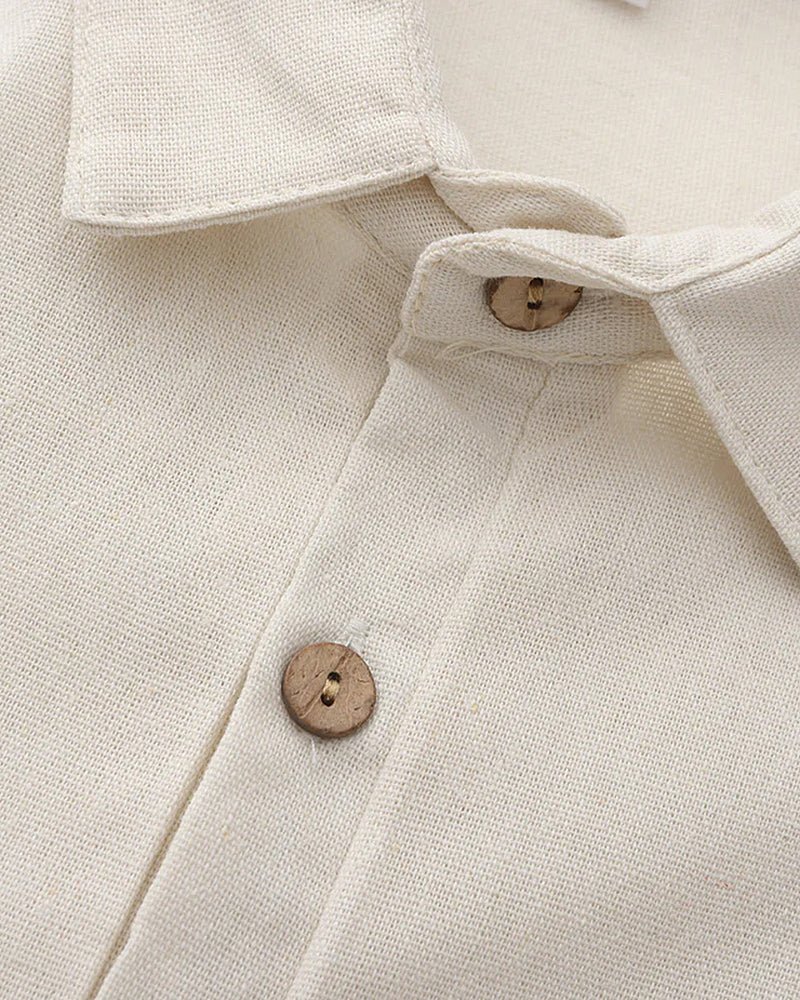 Positano - Linen Button Polo