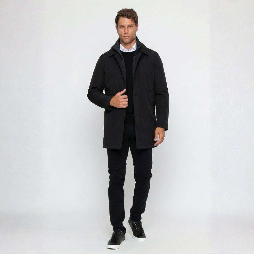 197981 Cappotto nero Signature