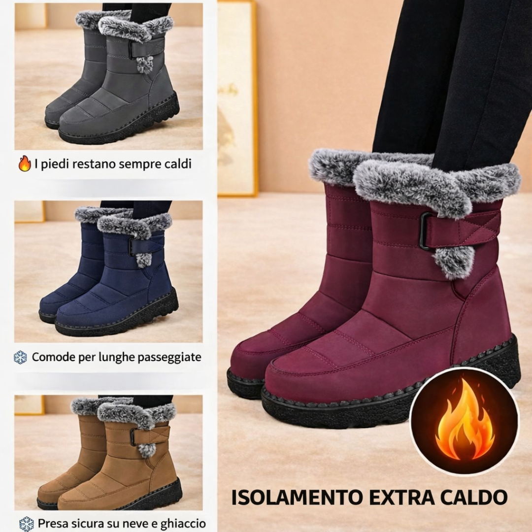 Lia™ | Stivali invernali antiscivolo imbottiti