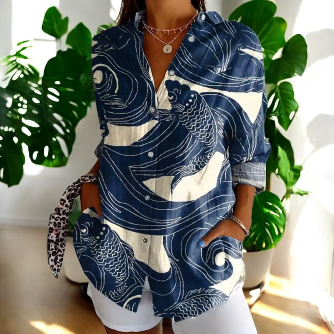 Carrol™ | Blusa elegante con stampa artistica