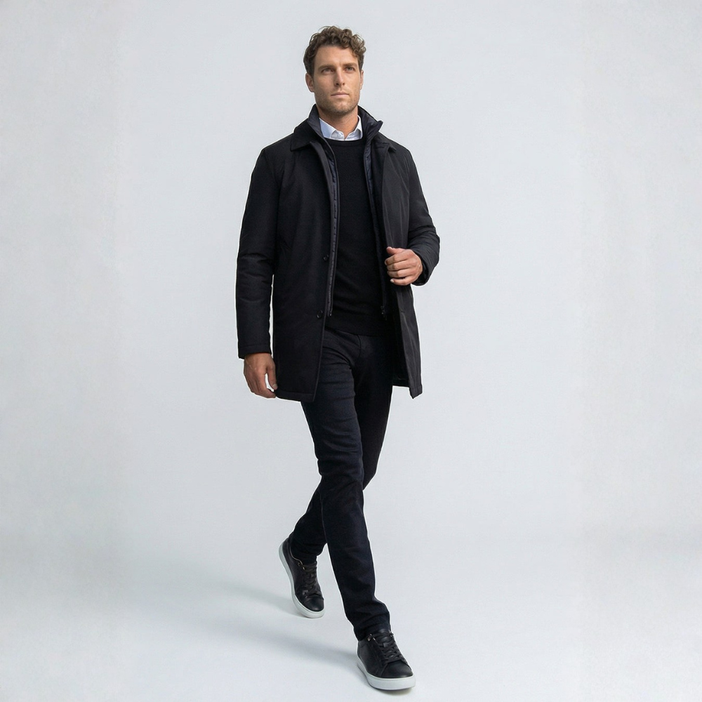 197981 Cappotto nero Signature