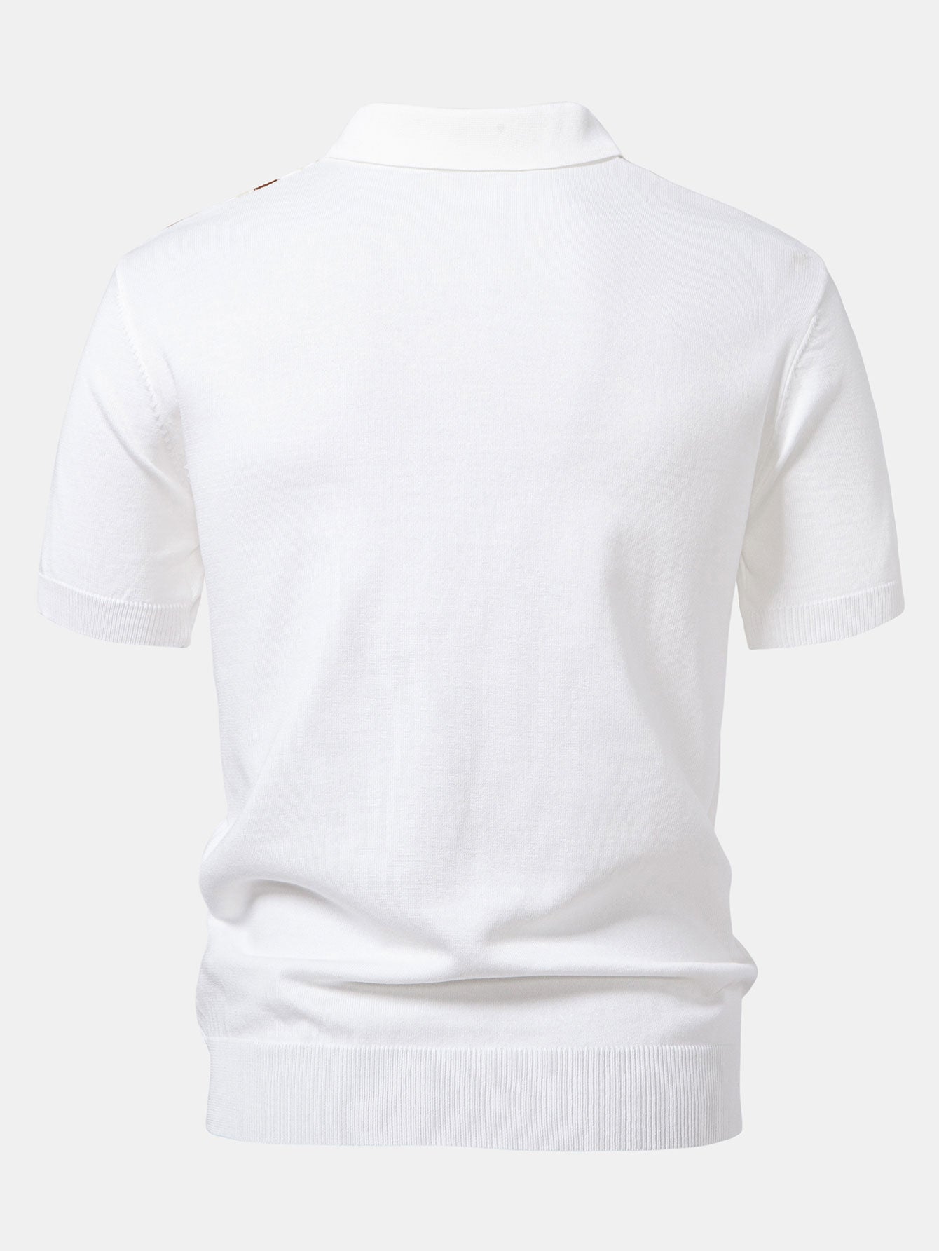 Roma - Polo con zip a righe retrò