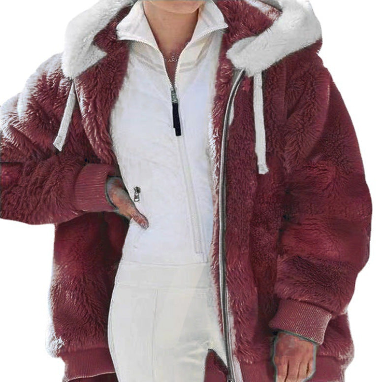 Anna™ | Calda Giacca Invernale in Peluche con Cappuccio