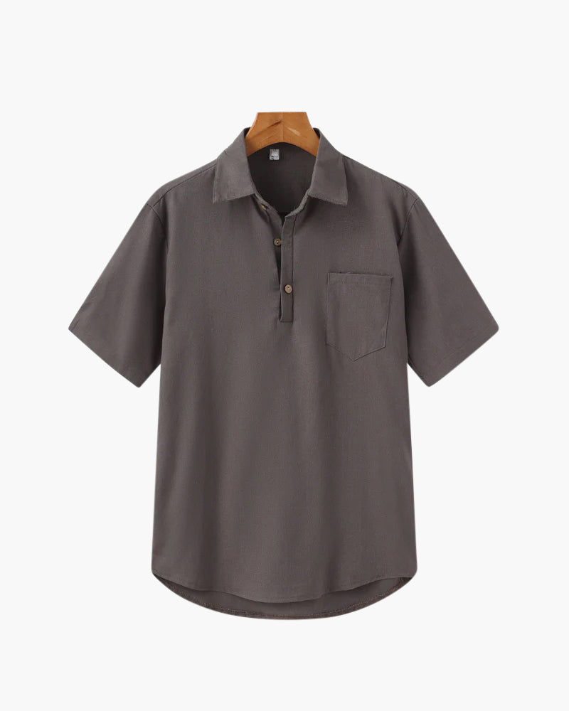 Positano - Linen Button Polo