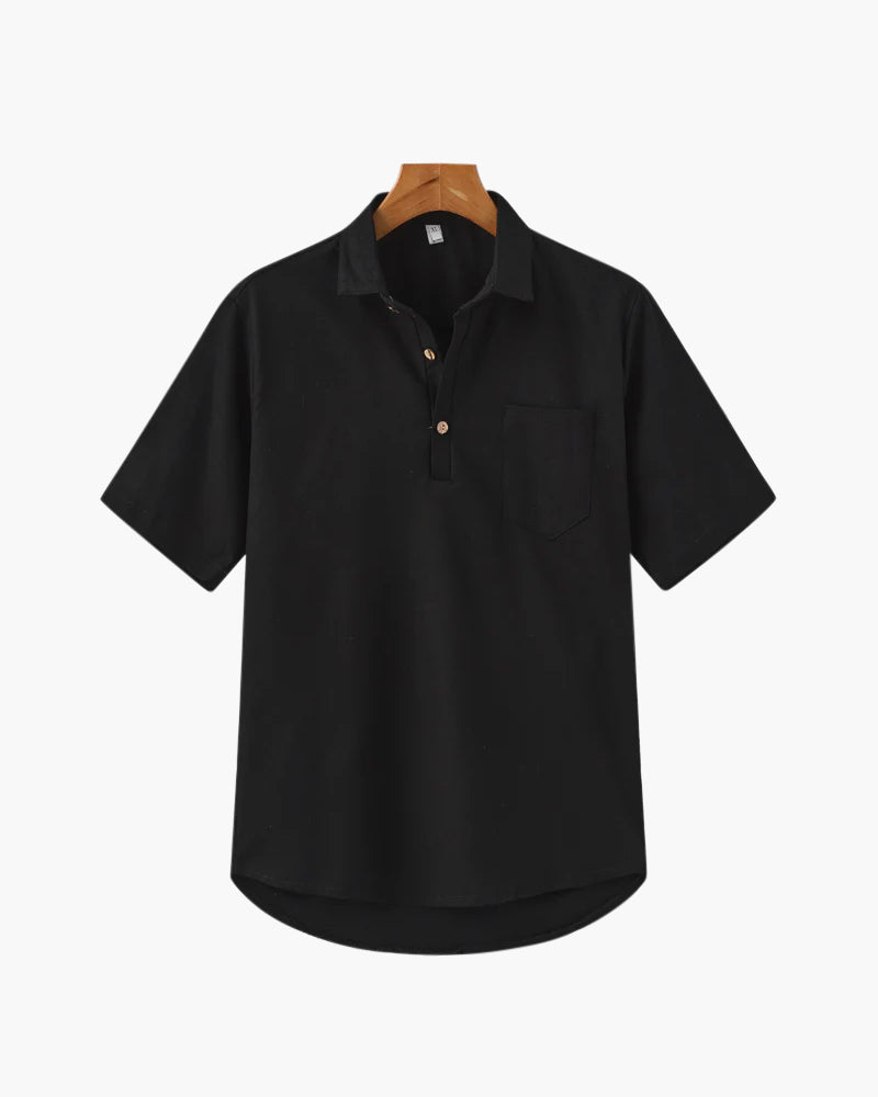 Positano - Linen Button Polo