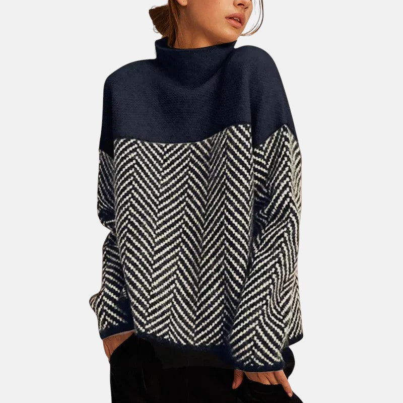 Norah™ | Maglione a collo alto in cotone