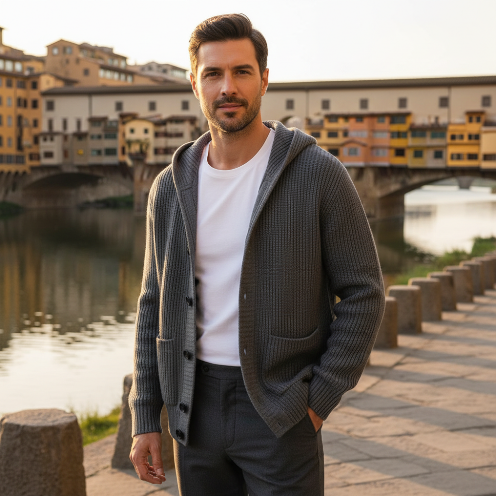 Cardigan con cappuccio Bologna