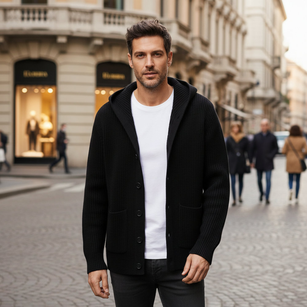 Cardigan con cappuccio Bologna