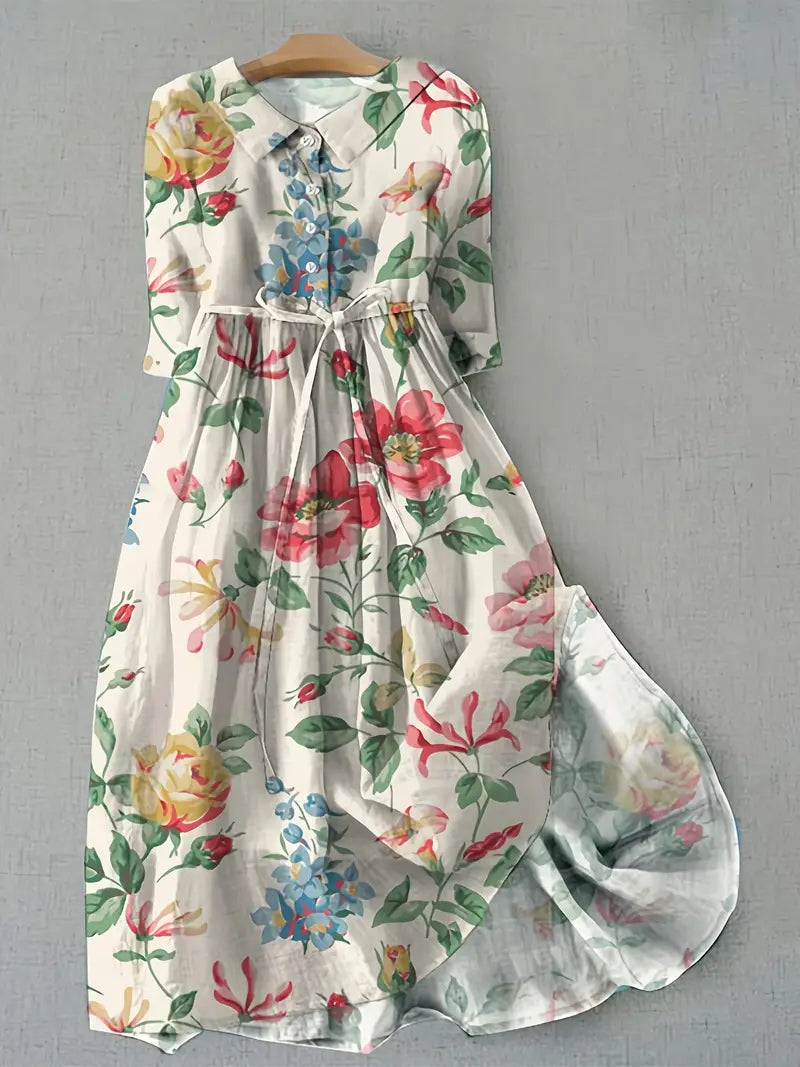 Isabelle | Abito a fiori classico