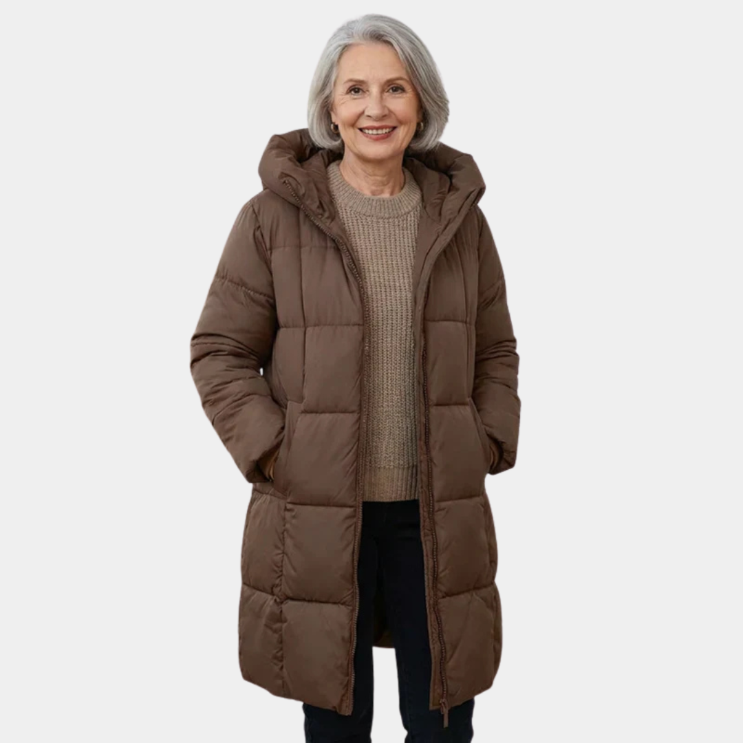 Valentina™ | Piumino lungo con cappuccino