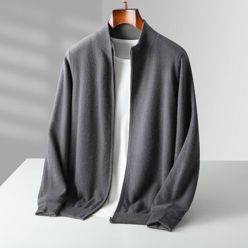 Cardigan con cerniera in cashmere Venezia