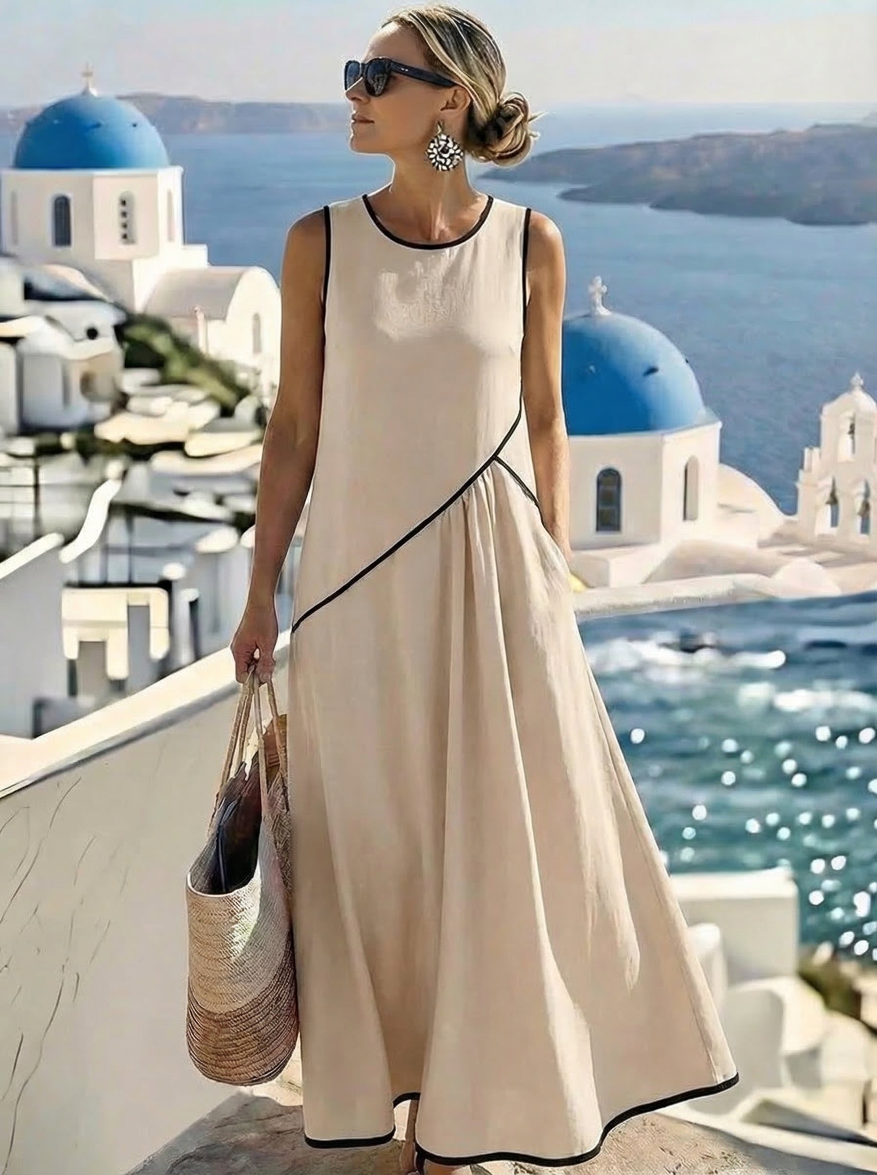 Lotte™ Vestito Estivo a Righe