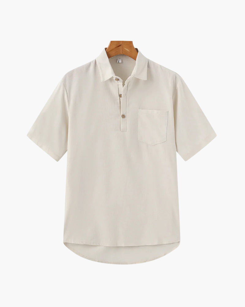 Positano - Linen Button Polo