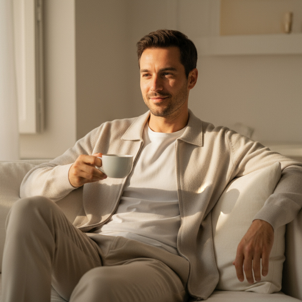 Cardigan con cerniera in cashmere Roma