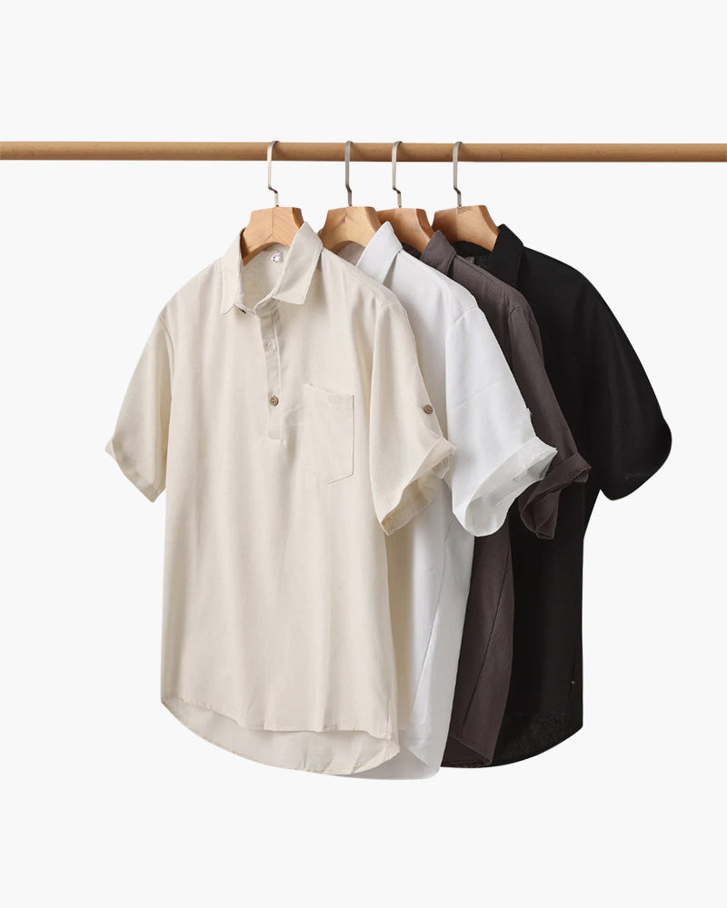 Positano - Linen Button Polo