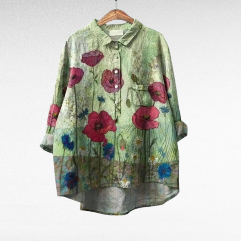 Juliette | Elegante Blusa de Verano en Linne