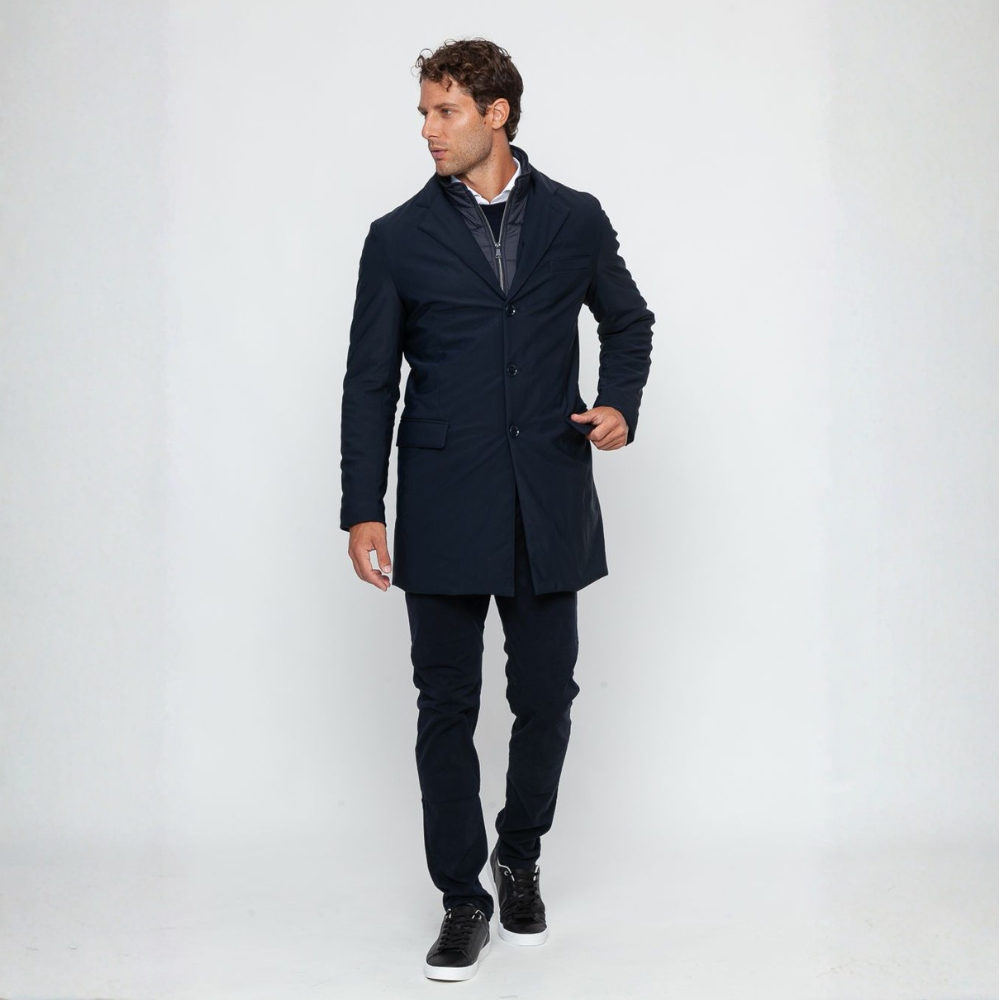 Cappotto con firma blu 1981