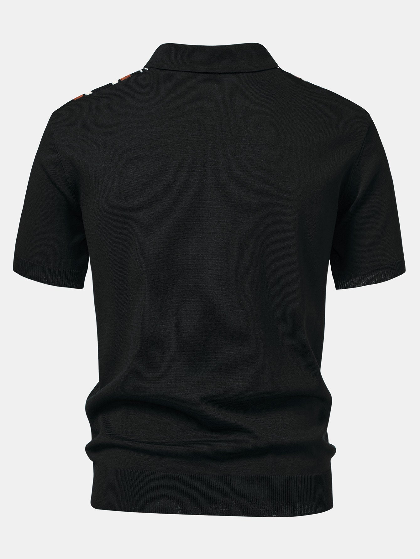 Roma - Polo con zip a righe retrò