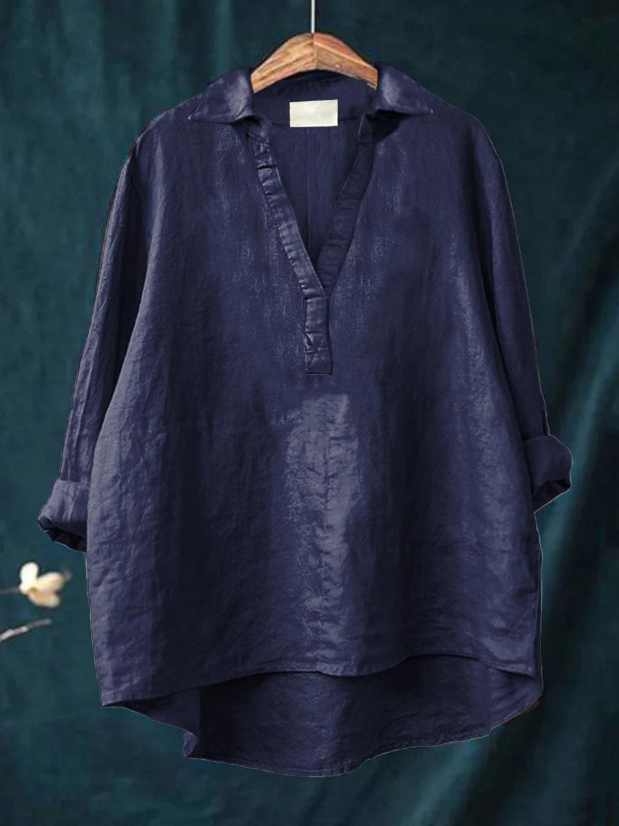 Andrea | Elegante Camicetta Estiva in Lino