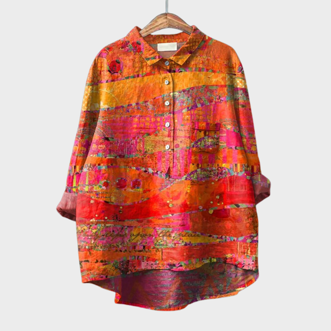 Catherine | Elegante Blusa de Verano en Lino