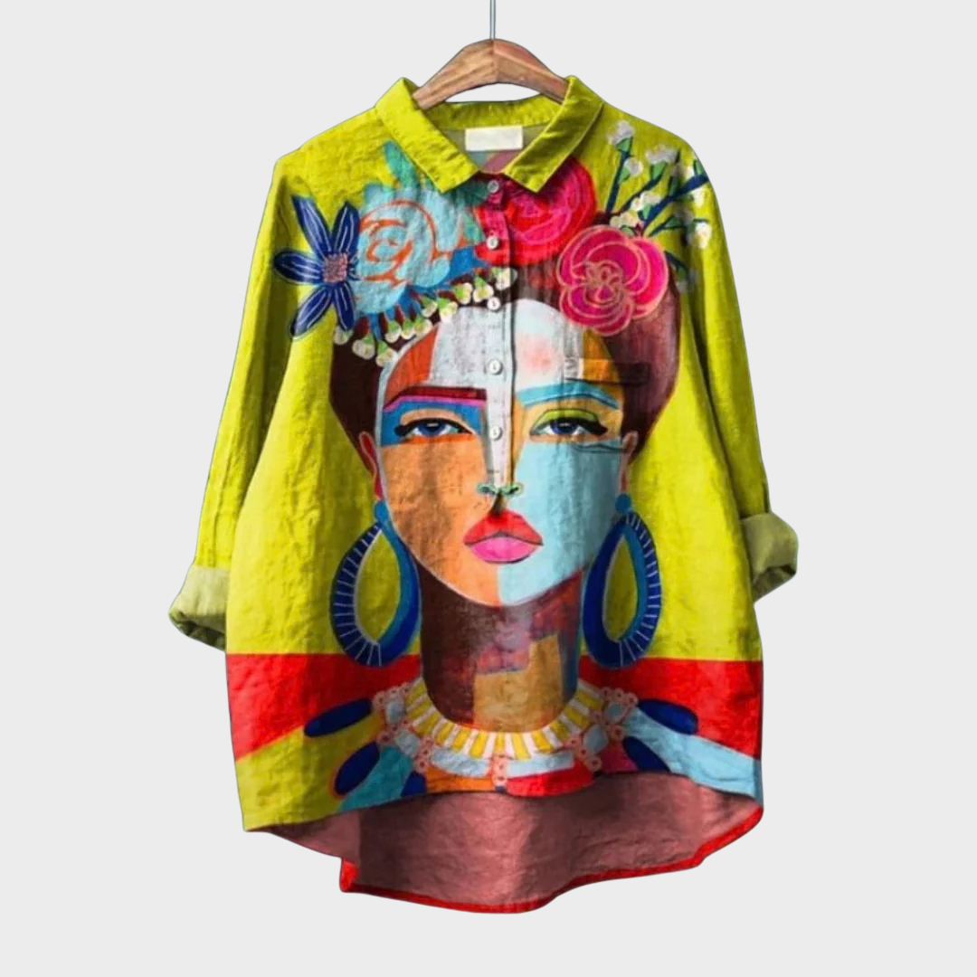 Amelia | Elegante Blusa de Verano de Linho