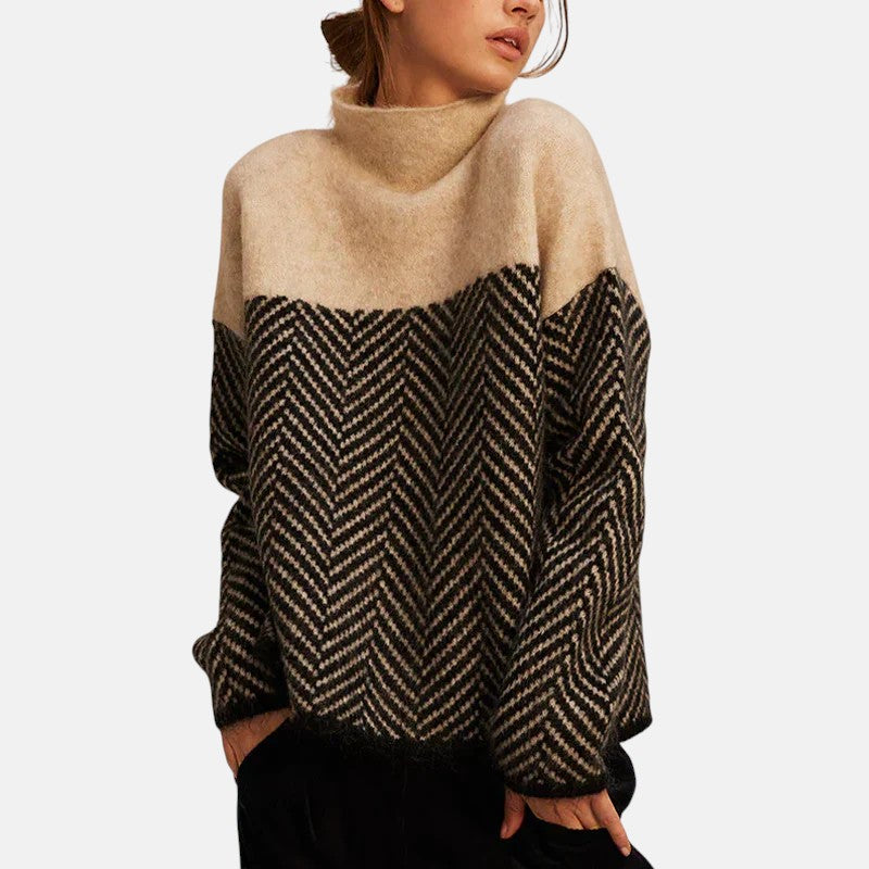 Norah™ | Maglione a collo alto in cotone
