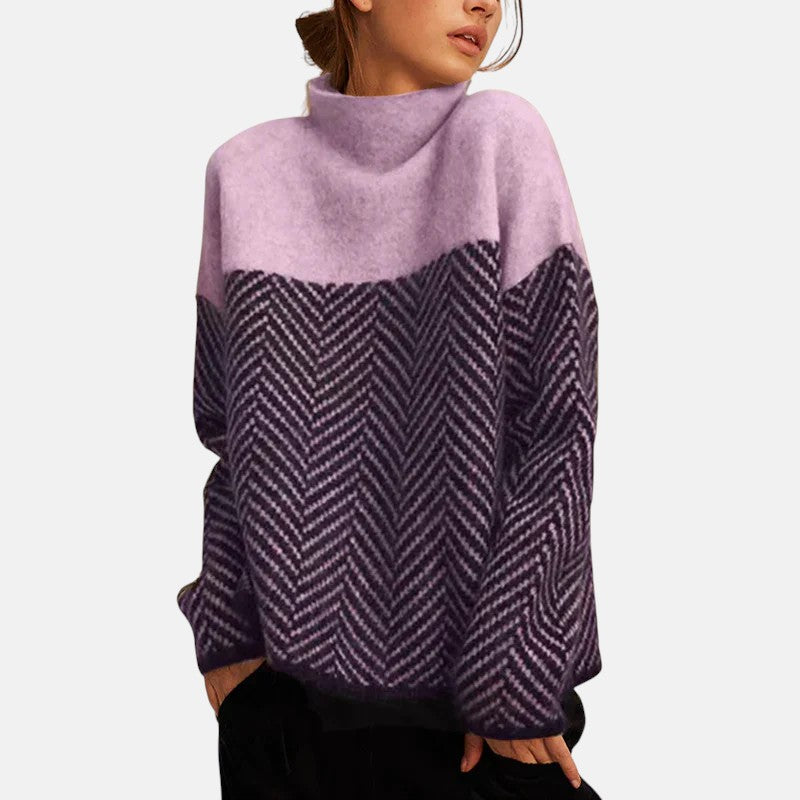 Norah™ | Maglione a collo alto in cotone