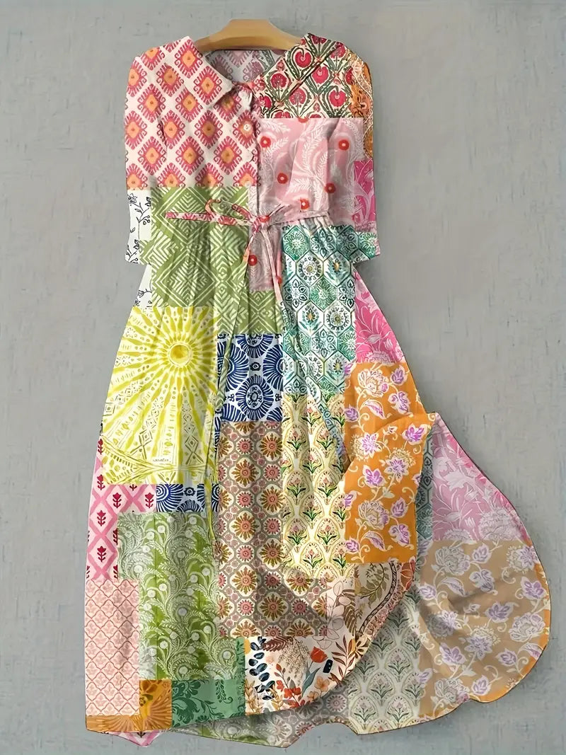 Giulietta | Abito patchwork artistico