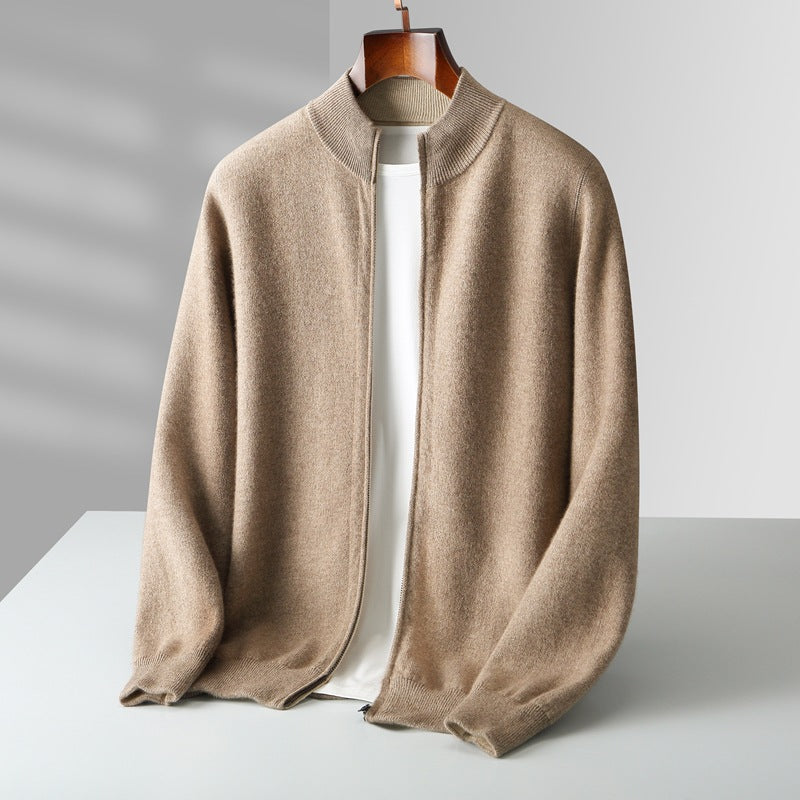 Cardigan con cerniera in cashmere Venezia