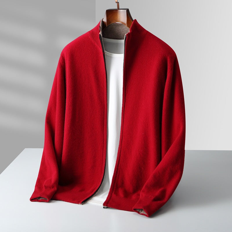 Cardigan con cerniera in cashmere Venezia
