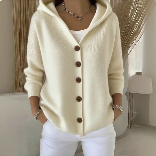 Lucia™ | Cardigan morbido con cappuccio