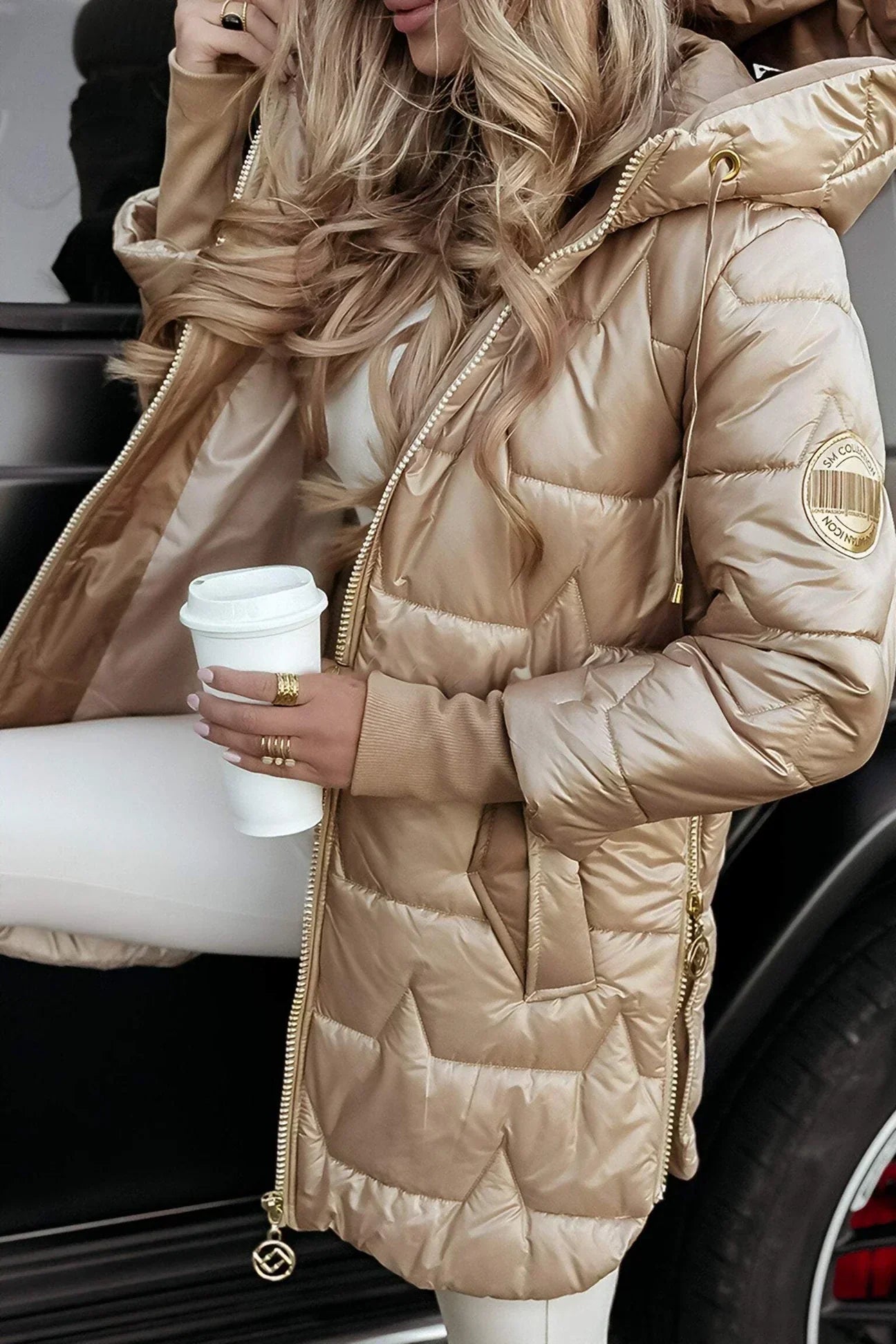 Ilaria™ | Elegante giacca invernale imbottita con cappuccio
